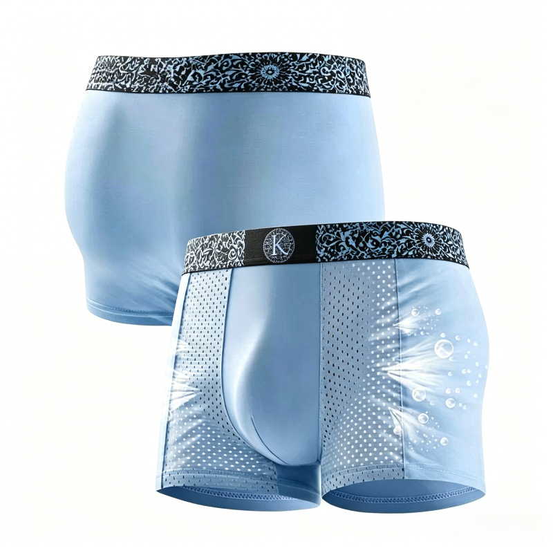 Men's Cool Ice Silk Mesh Boxer - مراجعة Mesh Sport Boxer وسعره