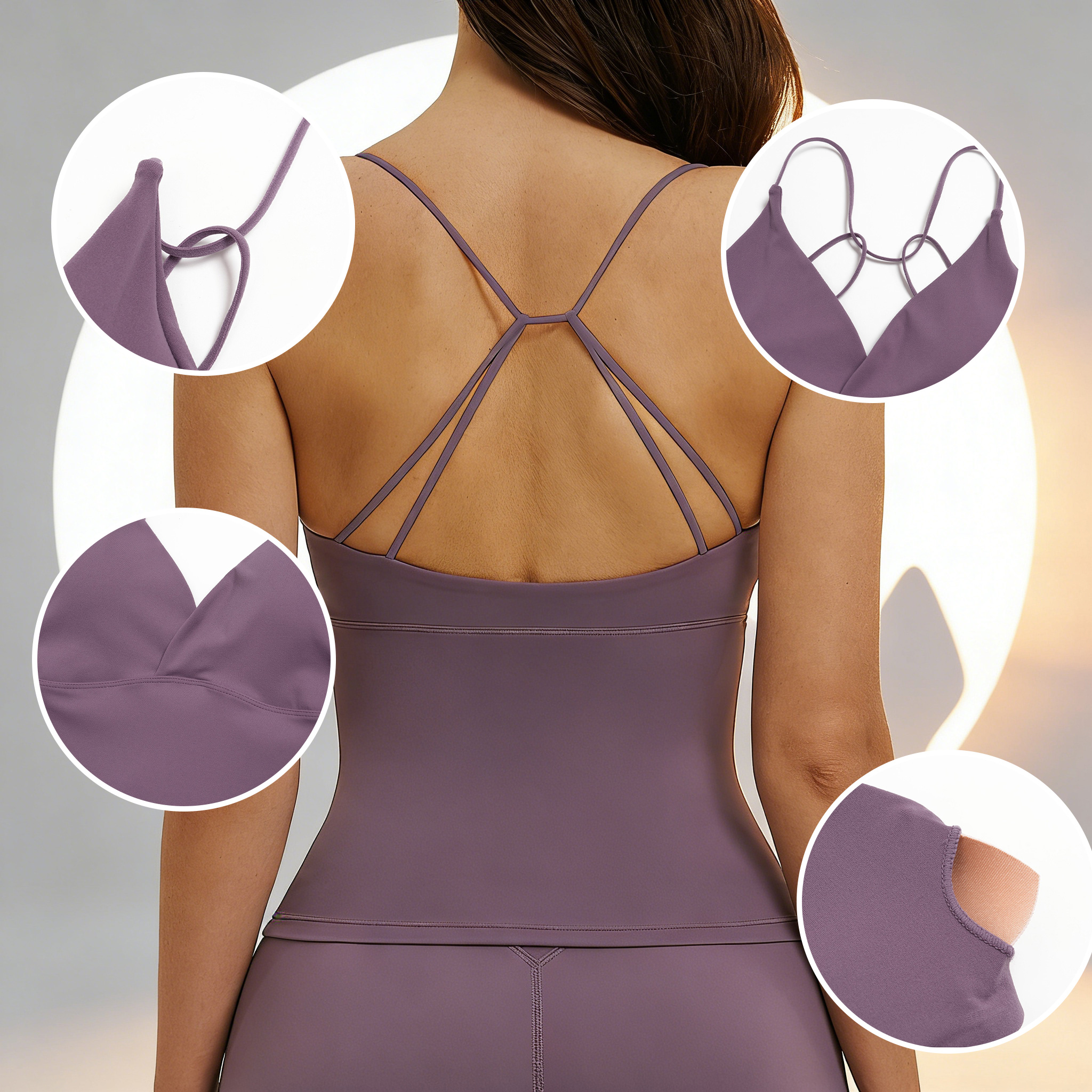 Yoga Tank Top with Pads Backle - مراجعة Suspender Tank Top وسعره