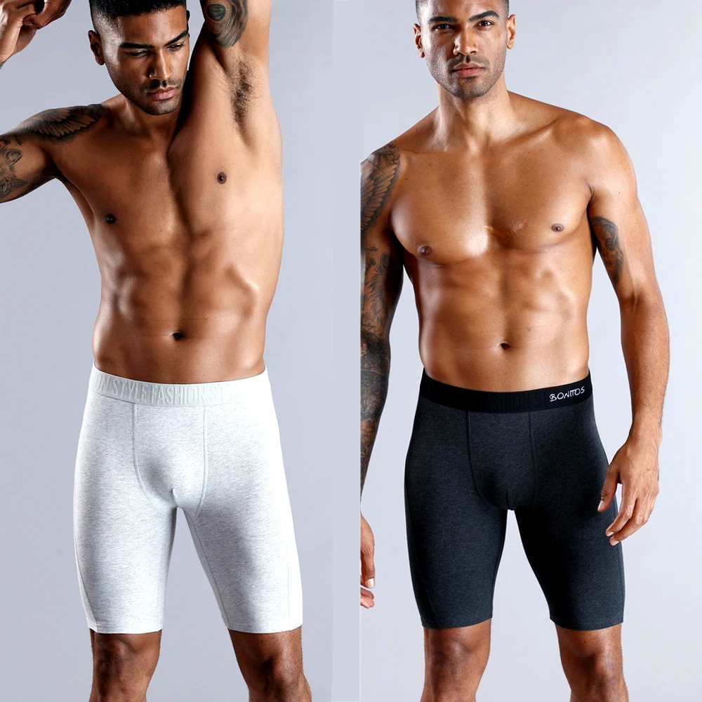 4pcs long boxers for men under - مراجعة Long Leg Trunk Men وسعره
