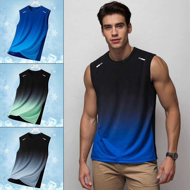 Men Gradient Sports Vest Light - مراجعة Sleeveless Undershirt وسعره