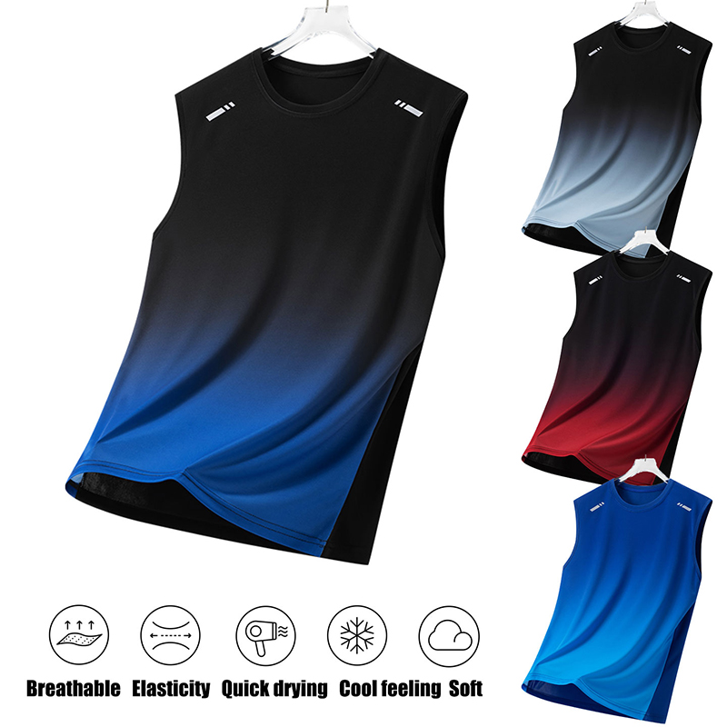 Men Gradient Sports Vest Light - مراجعة Sleeveless Undershirt وسعره