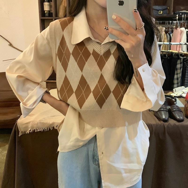 Autumn Fashion Female Vintage  - مراجعة Tank Top Ribbed وسعره