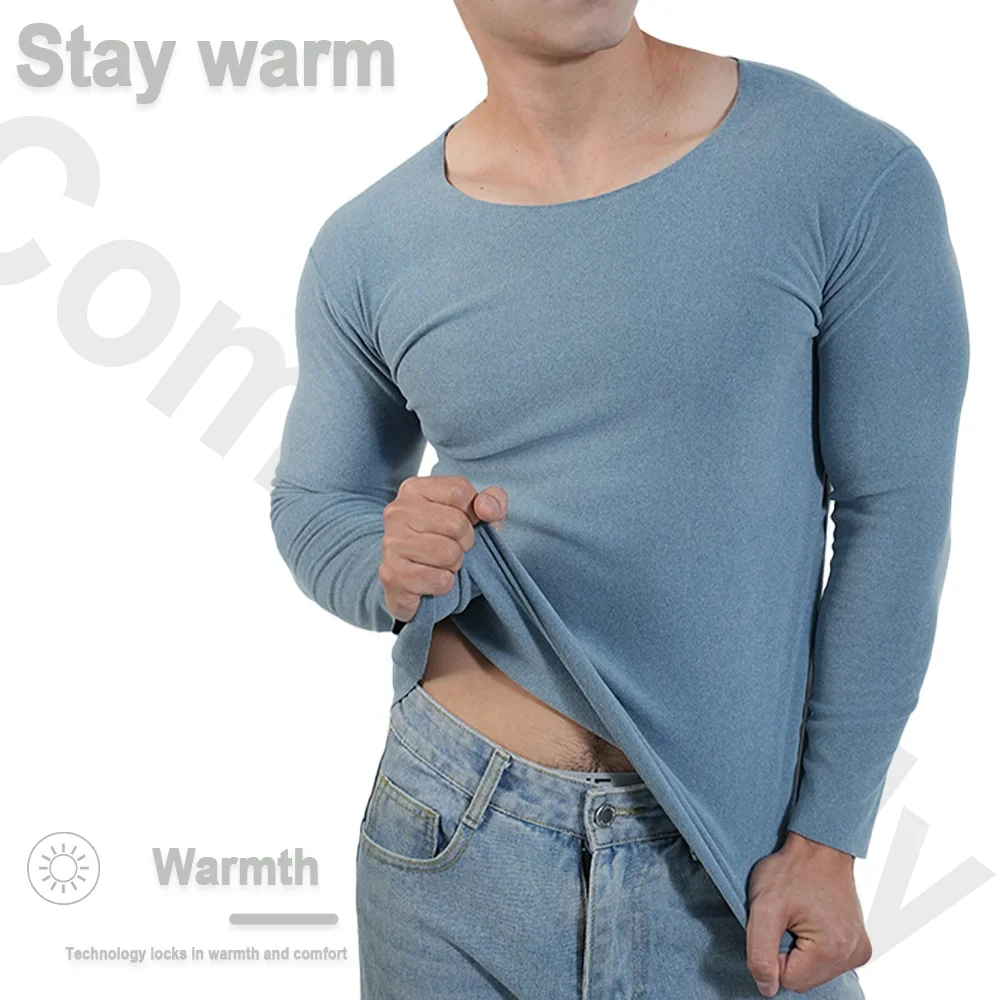 Men Thermal Underwear Long Sle - مراجعة Undershirt Crew Neck وسعره