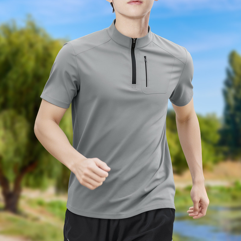 Men's Half-Zip High-Stretch Qu - مراجعة T Shirt Tight Fit وسعره