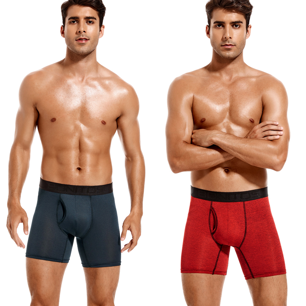 Men's Panties Front Open Under - مراجعة Boxer Shorts Modal وسعره