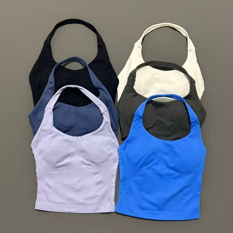 Sports Gym Halter Top Woman Se - مراجعة Suspender Tank Top وسعره