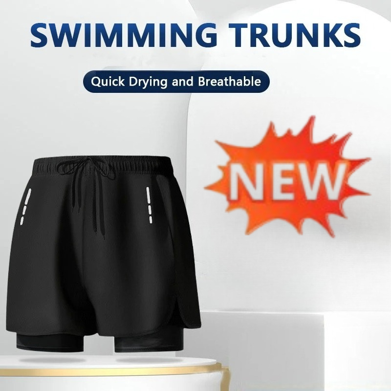 Men's Swim Trunks Quick Dry At - مراجعة Compression Shorts Athletes وسعره