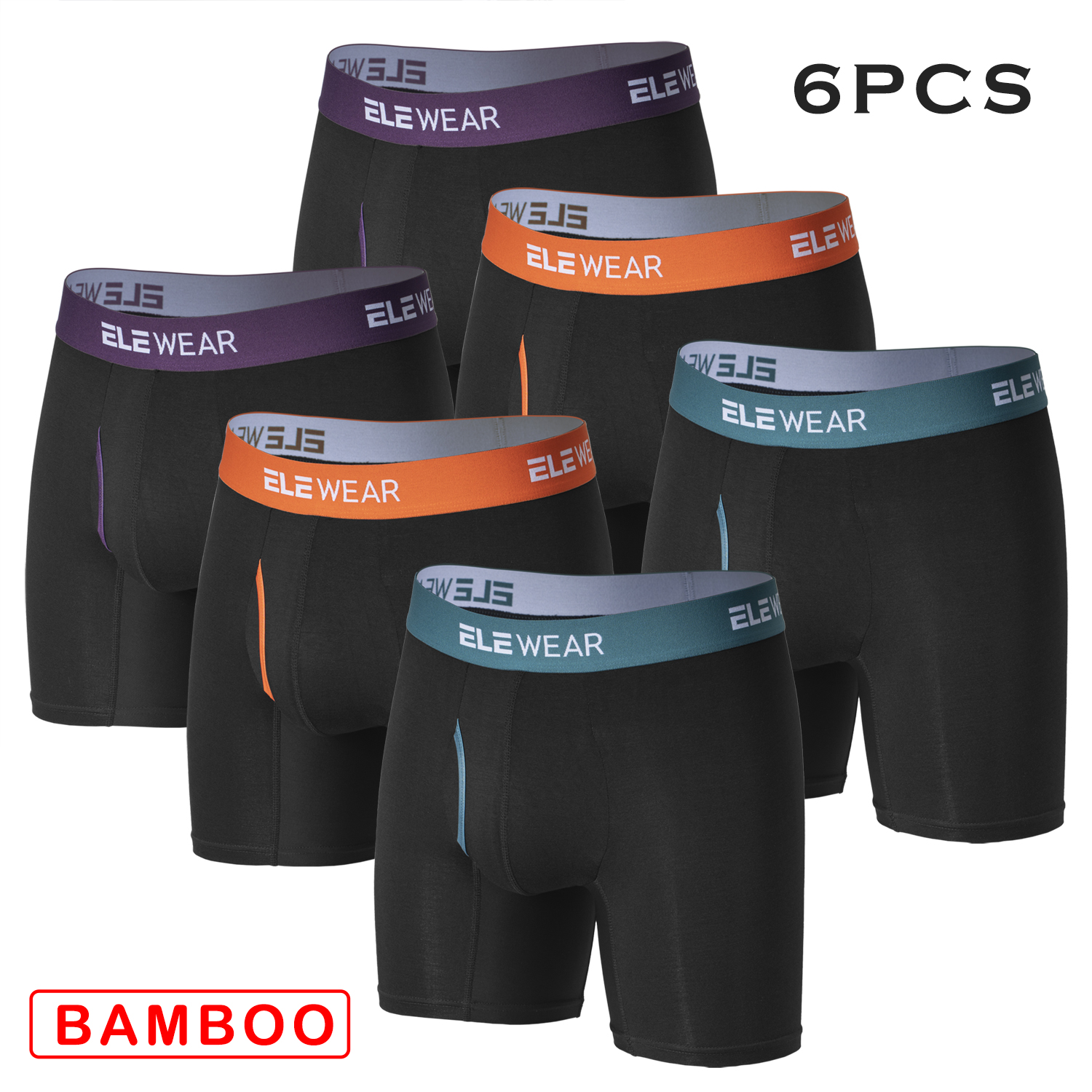 6 pcs Bamboo Men Underwear Wit - مراجعة Boxer Shorts Modal وسعره