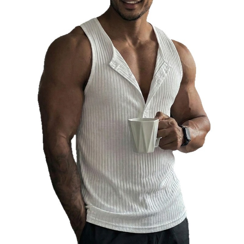 Sporty Tank Top Solid Color Cr - مراجعة Tank Top Ribbed وسعره