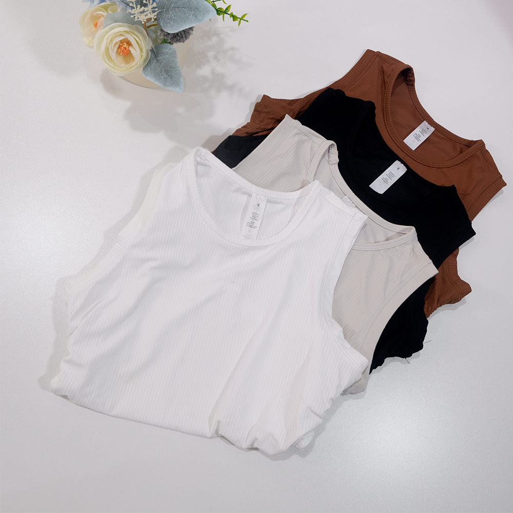 Summer Yoga Wear Ribbed Tank T - مراجعة Tank Top Ribbed وسعره