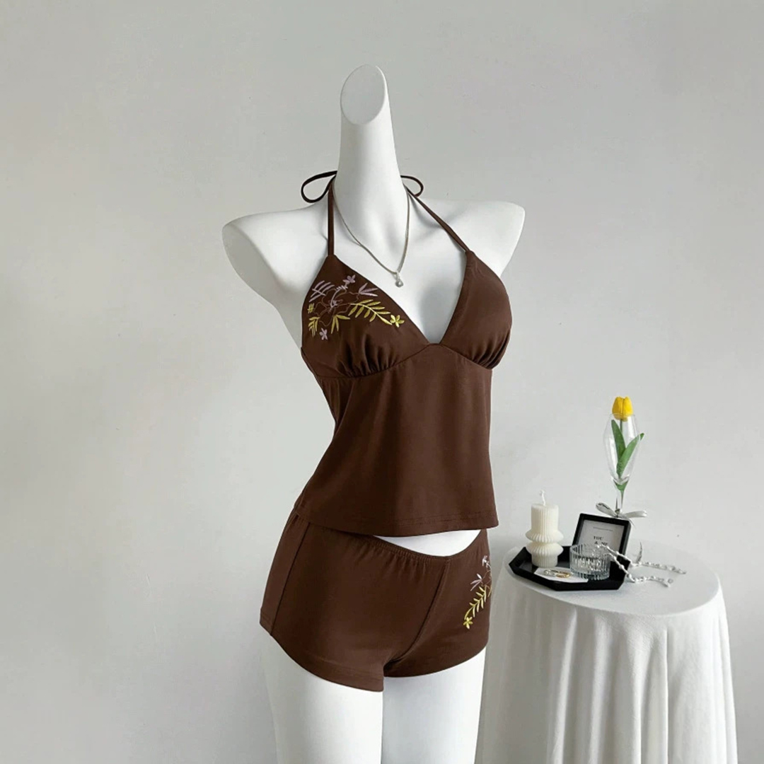 New Women's Summer Brown Tank  - مراجعة Suspender Tank Top وسعره